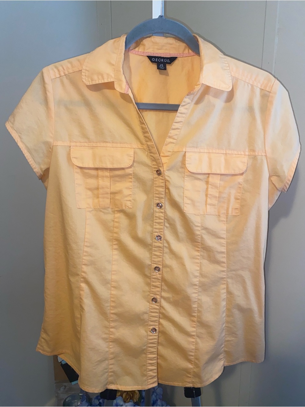 Light Orange Short Sleeve Shirt
